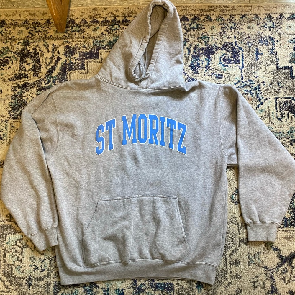 St. Moritz hoodie Switzerland graphic oversized